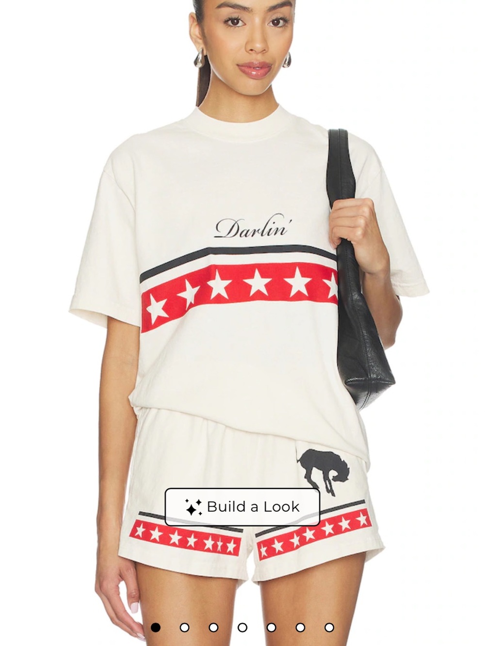 REVOLVE White Star-Print Short Sleeve Tee